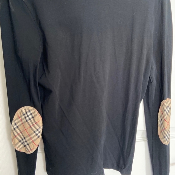 Burberry plaid patch top black large XL - Picture 4 of 7
